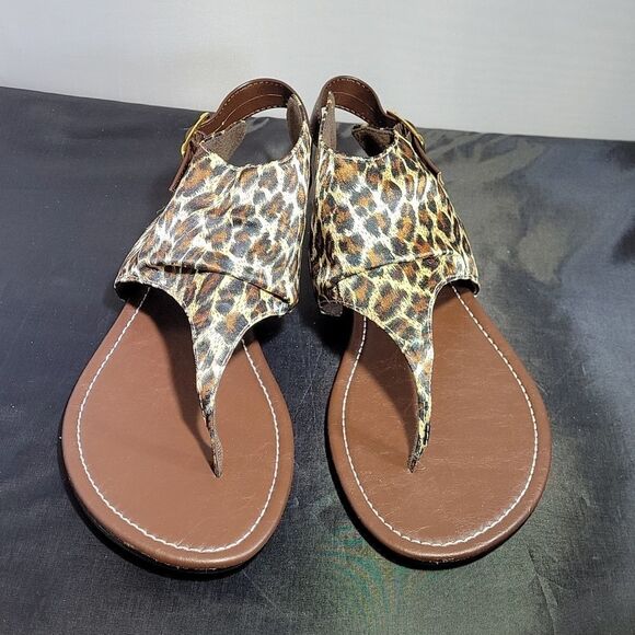 BRAND NEW AROMA LEOPARD PRINT WOMEN"S SANDAL - Picture 4 of 14
